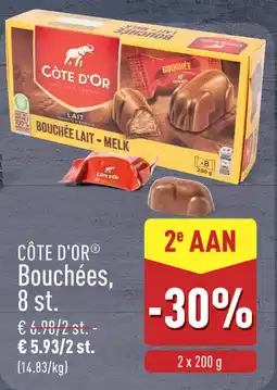 ALDI Côte d'Or Bouchées aanbieding