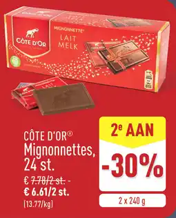 ALDI Côte d'Or Mignonnettes aanbieding