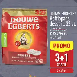 ALDI Douwe Egberts Koffiepads Dessert aanbieding