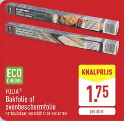 ALDI Folia Bakfolie of Ovenbeschermfolie aanbieding