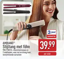 ALDI Ambiano Stijltang met Föhn aanbieding