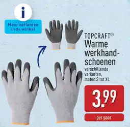ALDI Topcraft Warme Werkhandschoenen aanbieding
