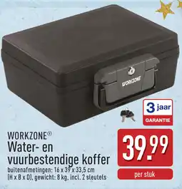ALDI Workzone Water en Vuurbestendige Koffer aanbieding