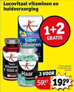 Kruidvat Lucovitaal vitaminen en huidverzorging aanbieding
