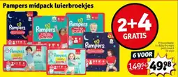 Kruidvat Pampers midpack luierbroekjes aanbieding