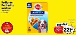 Kruidvat Pedigree Dentastix medium aanbieding