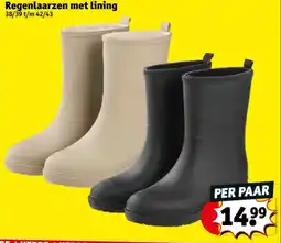 Kruidvat Regenlaarzen met Lining aanbieding
