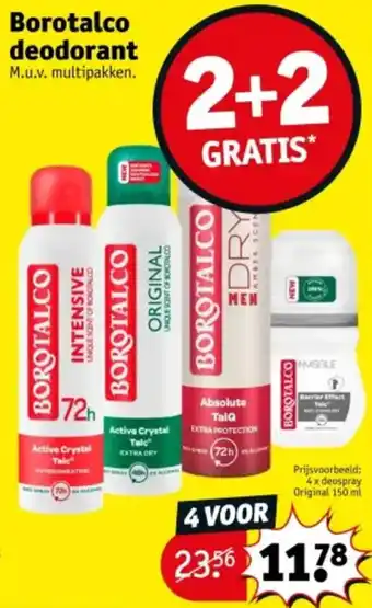 Kruidvat Borotalco Deodorant aanbieding