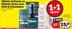 Kruidvat Gillette intimate en gillette venus voor huid & schaamhaar aanbieding