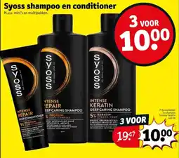Kruidvat Syoss shampoo en conditioner aanbieding