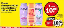 Kruidvat Elseve shampoo en conditioner aanbieding