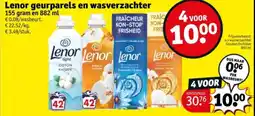 Kruidvat Lenor geurparels en wasverzachter aanbieding