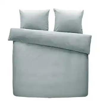 Leen Bakker Royal dekbedovertrek Flynn - blauwgroen - 200x200/220 cm - Leen Bakker aanbieding