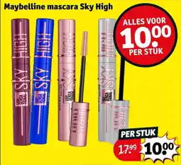 Kruidvat Maybelline mascara sky high aanbieding