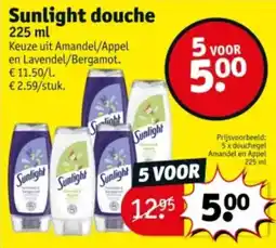 Kruidvat Sunlight douche aanbieding