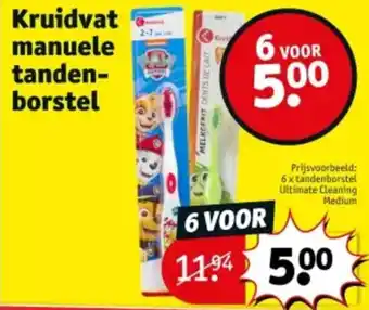 Kruidvat Kruidvat manuele tanden borstel aanbieding