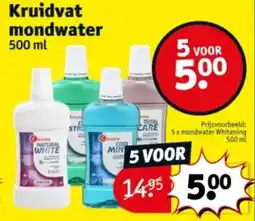 Kruidvat Kruidvat mondwater 500 ml aanbieding