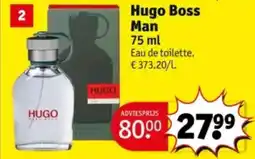 Kruidvat Hugo boss man aanbieding