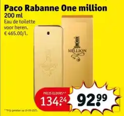 Kruidvat Paco rabanne one million aanbieding