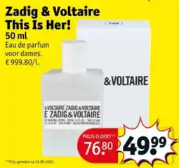 Kruidvat Zadig & Voltaire This Is Her aanbieding
