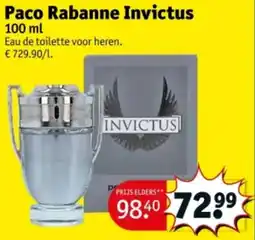 Kruidvat Paco rabanne invictus aanbieding
