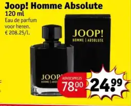 Kruidvat Joop! homme absolute aanbieding