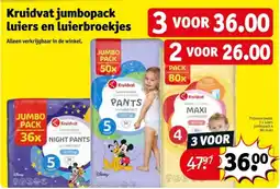 Kruidvat Kruidvat jumbopack Luiers en luierbroekjes aanbieding
