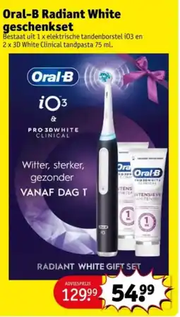 Kruidvat Oral-B Radiant White geschenkset aanbieding