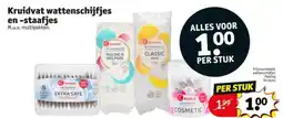 Kruidvat Kruidvat wattenschijfjes en staafjes aanbieding