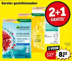 Kruidvat Garnier gezichtsmasker aanbieding