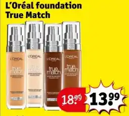 Kruidvat L'oréal foundation true match aanbieding