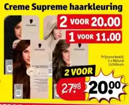 Kruidvat Creme supreme haarkleuring aanbieding