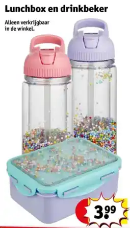 Kruidvat Lunchbox en drinkbeker aanbieding