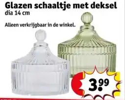 Kruidvat Glazen schaaltje met deksel aanbieding