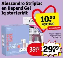 Kruidvat Alessandro Striplac en Depend Gel Iq starterkit aanbieding