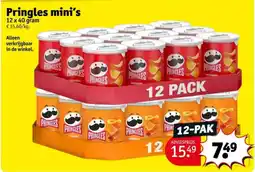 Kruidvat Pringles mini's aanbieding