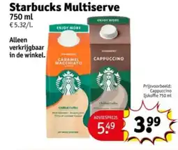 Kruidvat Starbucks Multiserve aanbieding