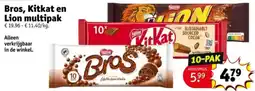 Kruidvat Bros Kitkat en Lion multipak aanbieding