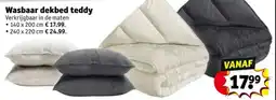 Kruidvat Wasbaar dekbed teddy aanbieding