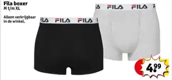 Kruidvat Fila boxer aanbieding