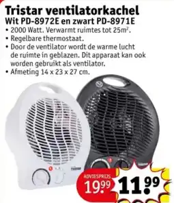 Kruidvat Tristar ventilatorkachel aanbieding