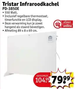 Kruidvat Tristar Infraroodkachel PD-3850E aanbieding