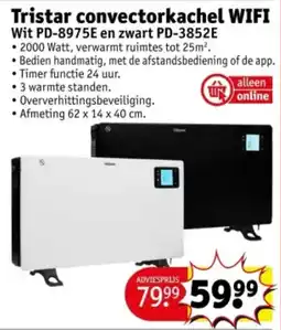 Kruidvat Tristar convectorkachel wifi aanbieding
