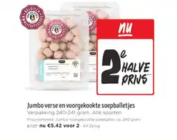 Jumbo Jumbo verse en voorgekookte soepballetjes aanbieding