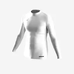 Decathlon Uniseks thermoshirt met lange mouwen voor voetbal Keepdry Club wit aanbieding