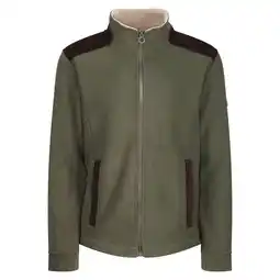 Decathlon Heren fleecevest met volledige rits (Donkere Khaki) aanbieding