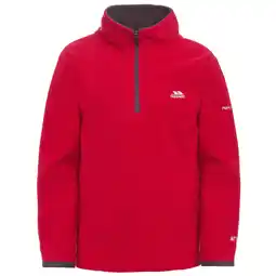 Decathlon Jongens Etto Half Zip Fleece Sweater (Rood) aanbieding