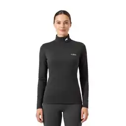 Decathlon Dames-T-shirt met lange mouwen van 100% merinowol - Bjork 210 Zip aanbieding