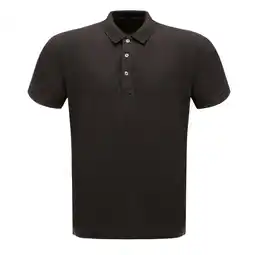 Decathlon Professioneel Heren Klassiek 65/35 Poloshirt met korte mouwen (Zwart) aanbieding