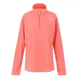 Decathlon Geweldige Outdoor Dames Montes Half Zip Fleece Top (Perzik Bloei/Schelp Roze) aanbieding